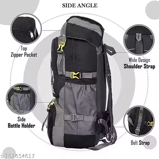 ZOZO 65 L Trendy polyester Hiking/ Trekking/ Camping/ Travelling Rucksack Backpack With shoe compartment,| water resistant.ZOZO 65 L Trendy polyester Hiking/ Trekking/ Camping/ Travelling Rucksack Backpack With shoe compartment,| water resistant.