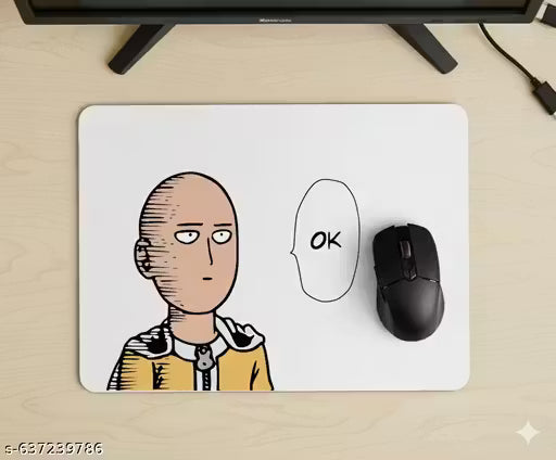 Saitama OK Meme Mousepad - One Punch Man Anime Gaming Mousepad
