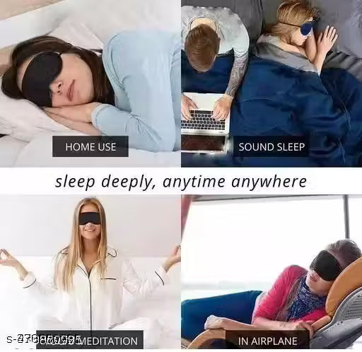 Eye Mask Black & Gray Pack of 2